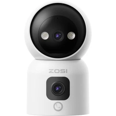 Zosi Indoor Pt Camera With Dual Lens 2Mp+2Mp - White